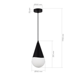 Светильник подвесной FIORI E27 1х40W