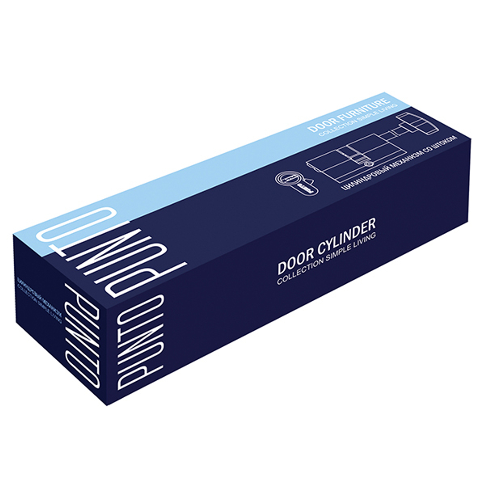 Цилиндровый механизм со штоком Z407/85 mm (50+10+25) CP хром 5 кл.
