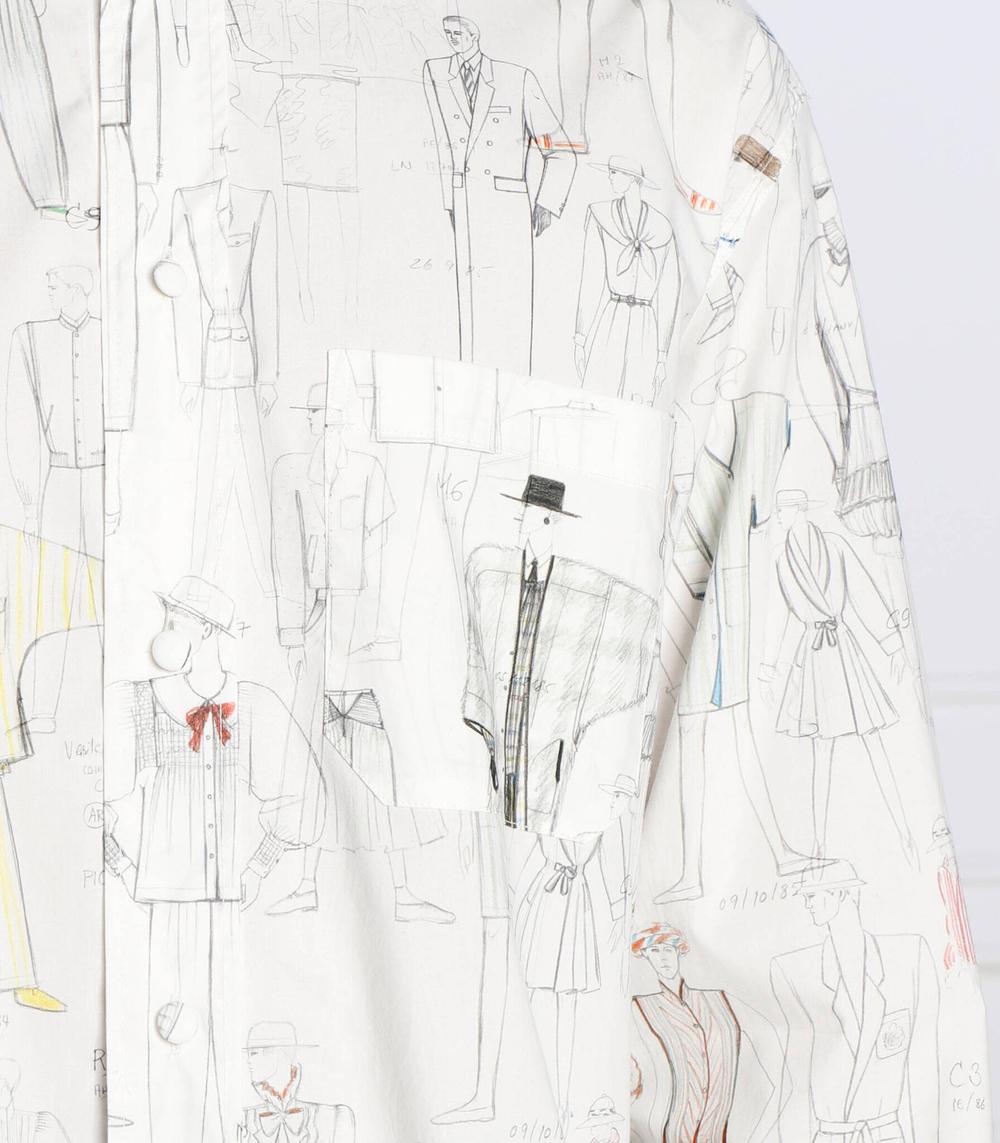 рубашка printed casual shirt Kenzo - белый(FC65CH4089E2)