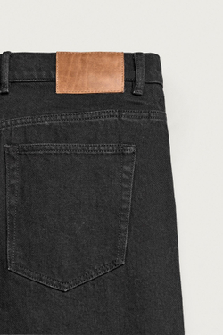 ZARA ДЖИНСЫ STRAIGHT FIT, ЧЕРНЫЙ