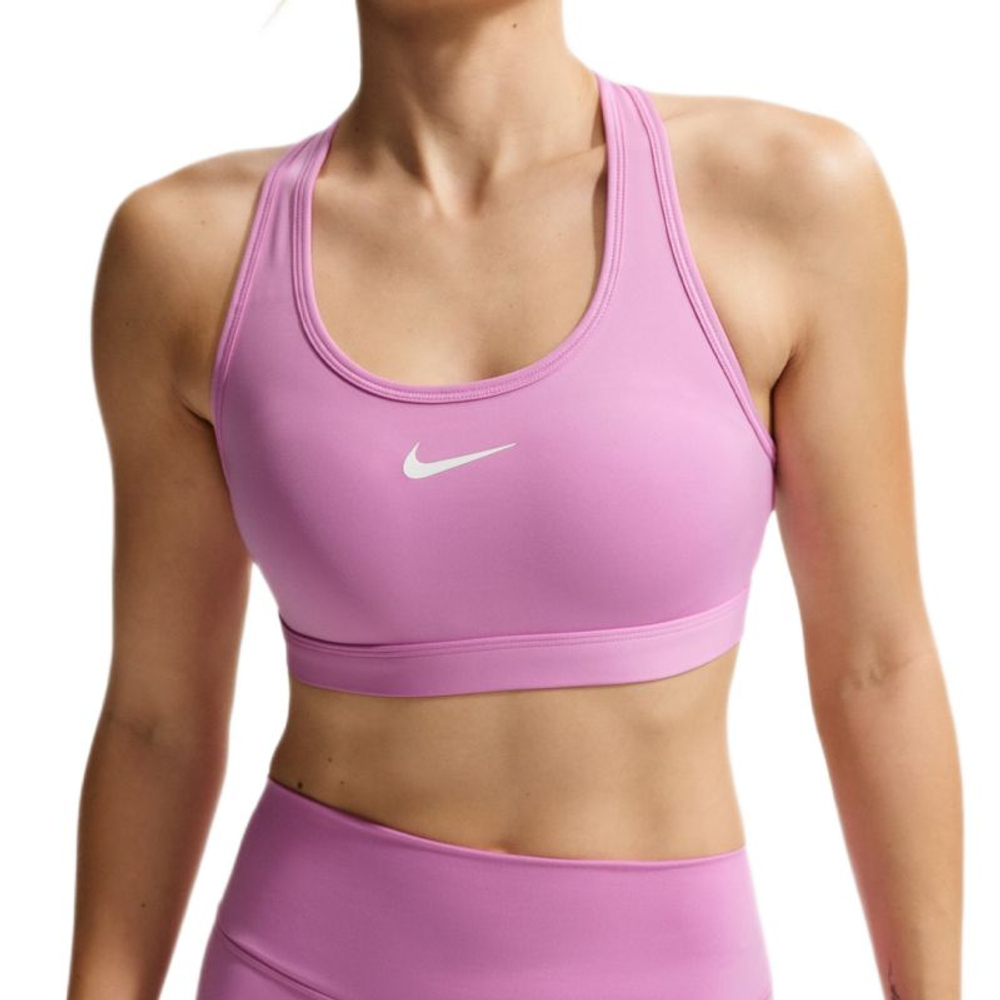 ТОП теннисный Nike Swoosh Medium Support Non-Padded Sports - light magenta/white
