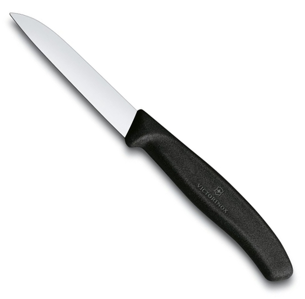 Нож Victorinox Swiss Classic для очистки овощей, лезвие 8 см, черный