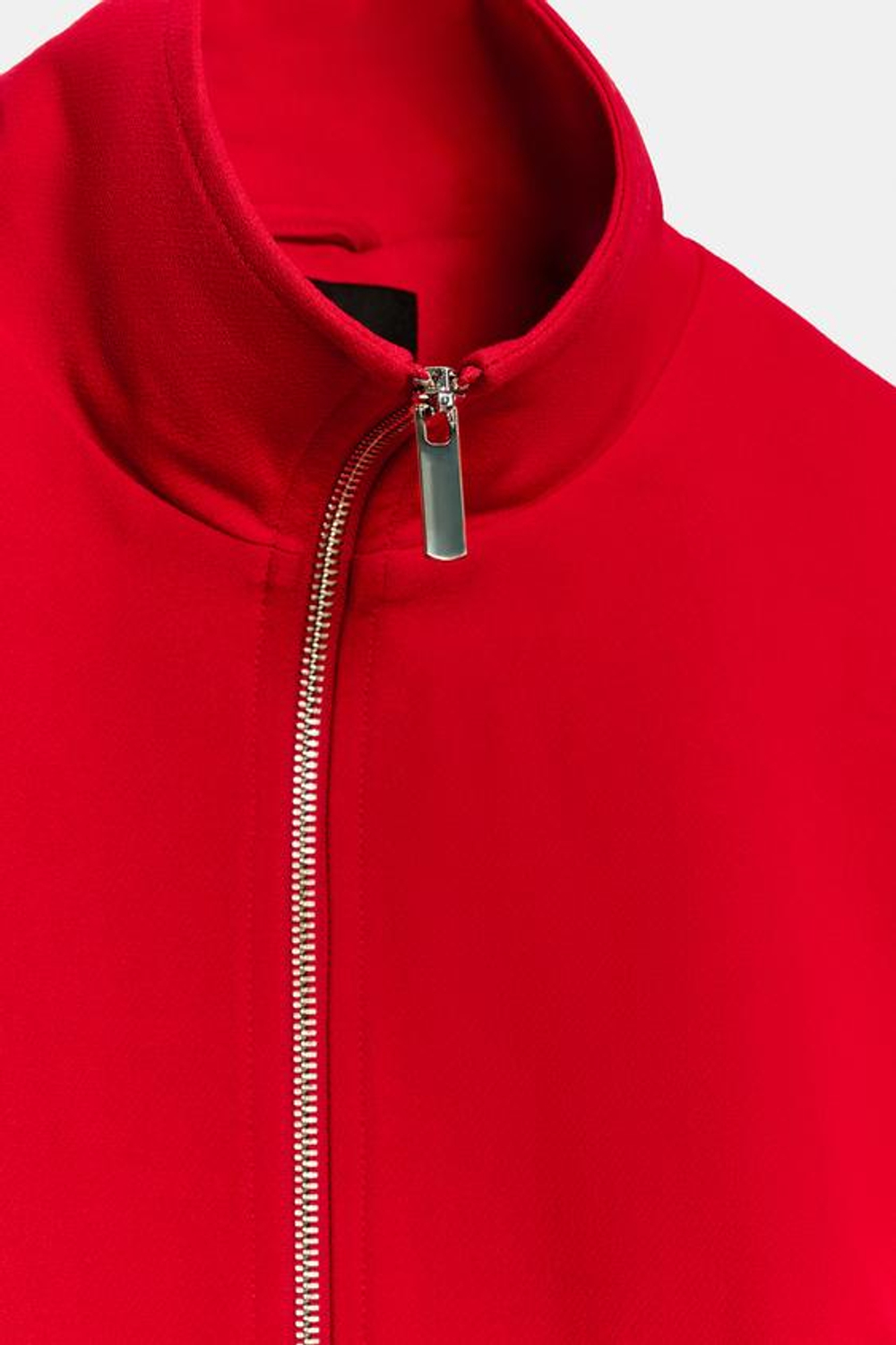 ZARA БОМБЕР С ВОРОТНИКОМ-СТОЙКОЙ, КРАСНЫЙ