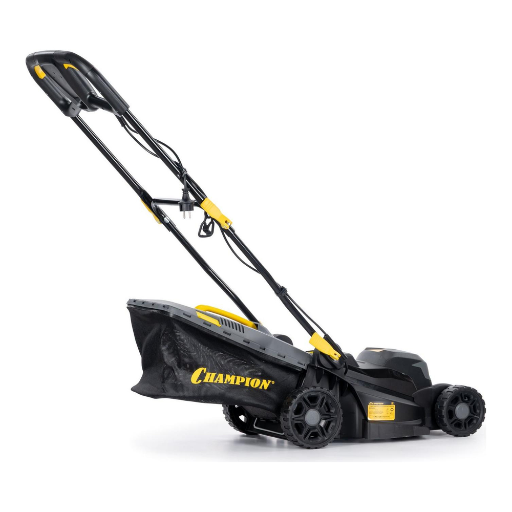 Газонокосилка эл. CHAMPION EM3414 (1,4 кВт травосб. 35л ширина 340мм 20-70мм, 10,7кг)
