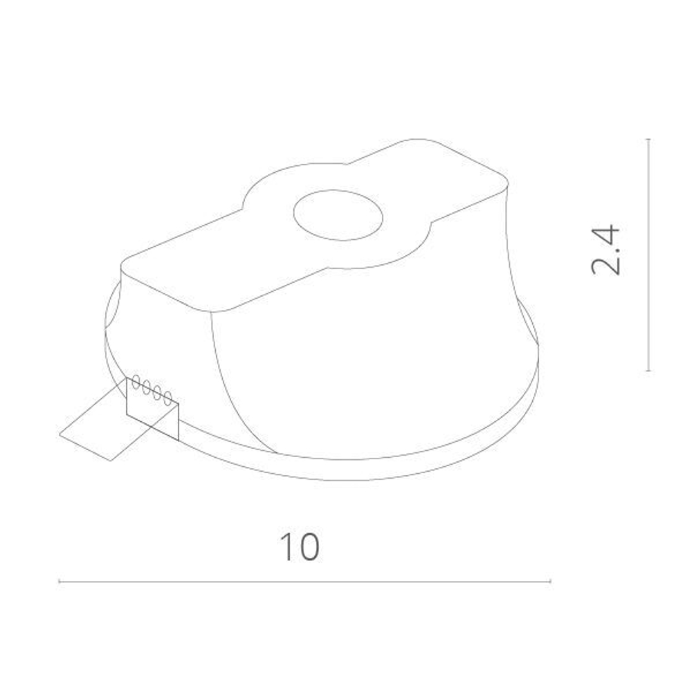Встраиваемый светильник Arte Lamp INVISIBLE A9210PL-1WH
