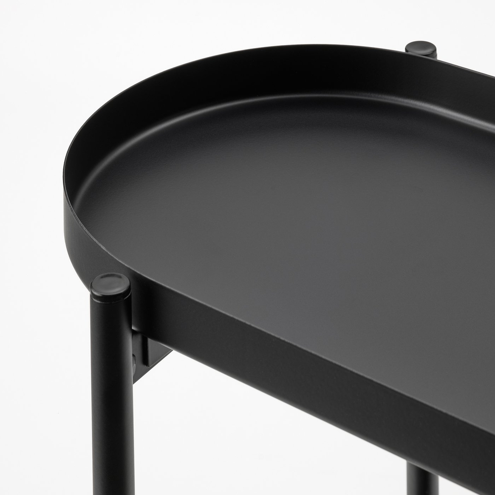 IKEA OLIVBLAD  (ИКЕА ОЛИВБЛАД)  -  Стойка для цветочного горшка - для помещения/улицы чёрный 56 см