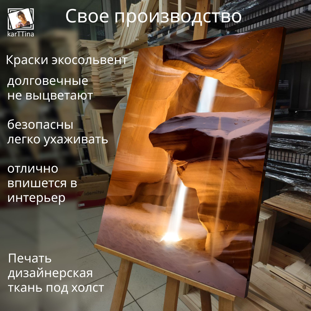 Картина на стену "Трещит костер" 50х70см 1шт.