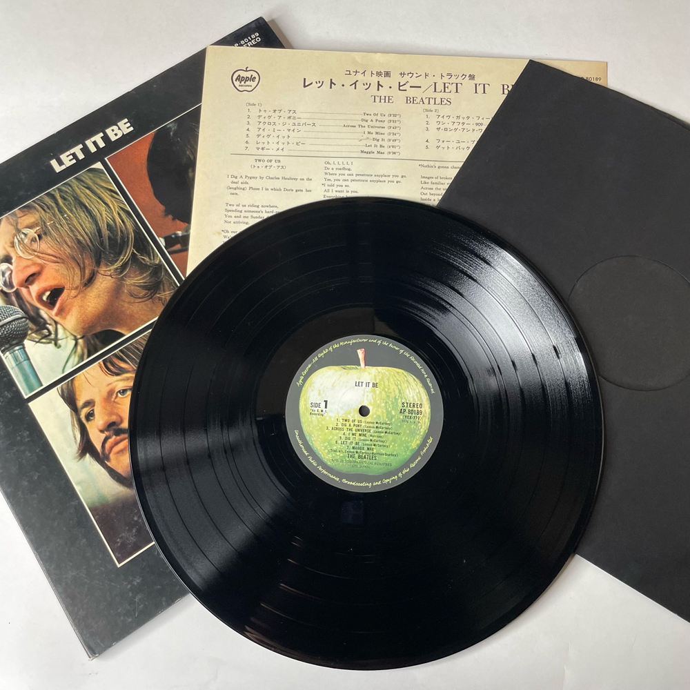 Винтажная виниловая пластинка LP The Beatles Let It Be (Япония 1971) (Без Оби)