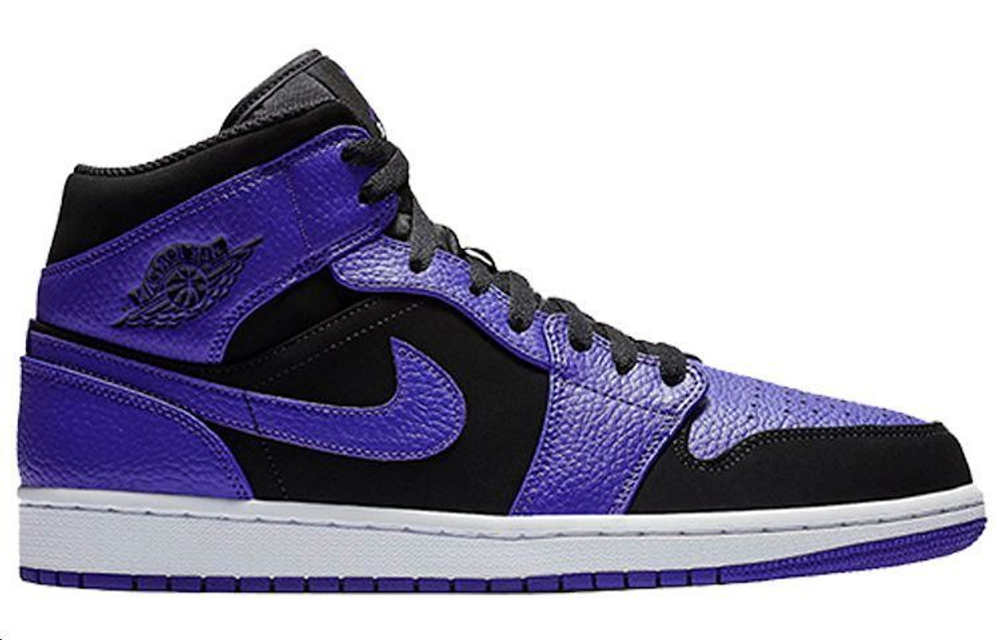 Jordan 1 Mid Black Dark Concord