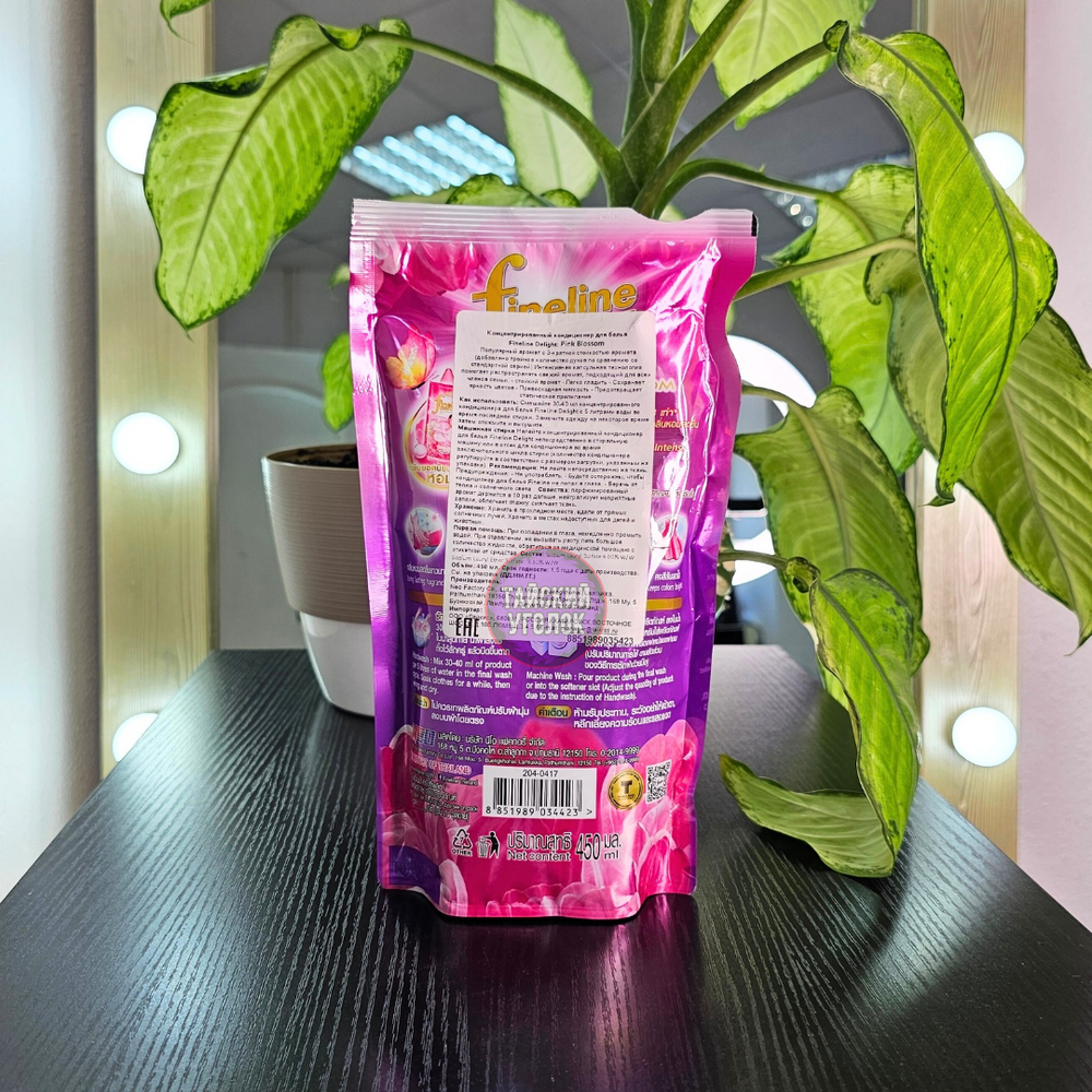 Концентрированный кондиционер для белья Fineline DELIGHT Pink Blossom 450 мл.