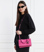 Кожаная сумка через плечо k/lock sm Karl Lagerfeld - розовый(240W3049)