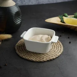 Соусник 60 мл 7*7 см h3,3 см с ручками квадратный Mini Mix белый фарфор P.L. Proff Cuisine [6]