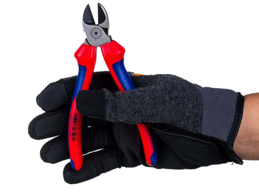 Кусачки боковые с двухкомпонентными чехлами, 160мм, KNIPEX, KN-7002160