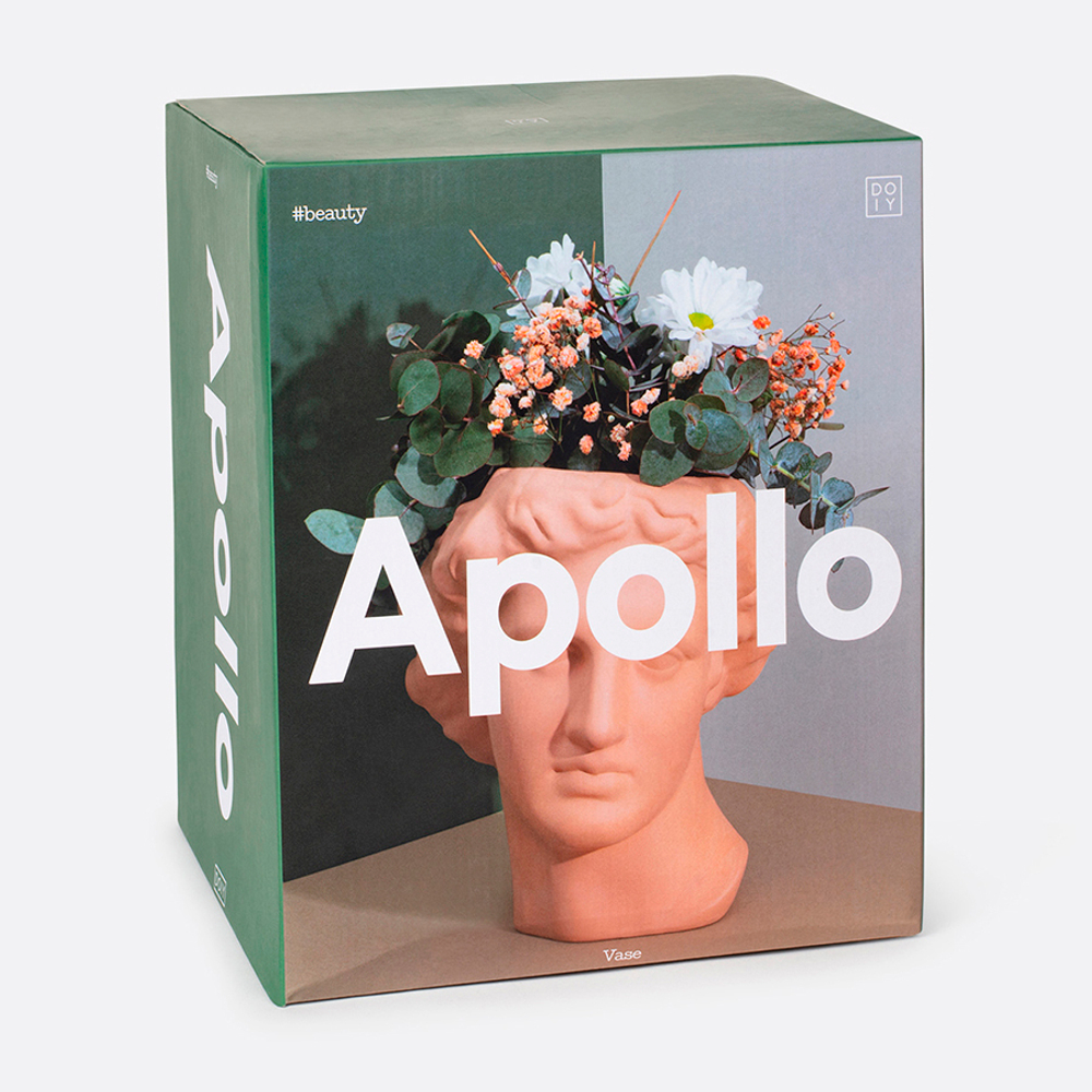 Ваза для цветов apollo, 23,4 см, терракотовая