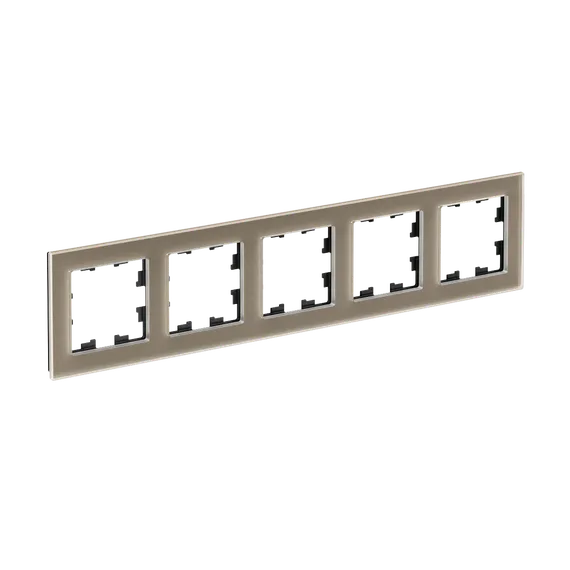 Рамка стеклянная на 5 постов Systeme Electric AtlasDesign Nature Шампань ATN320505