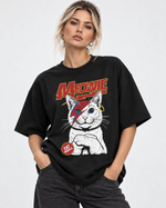 Футболка oversize МЯУИ черная