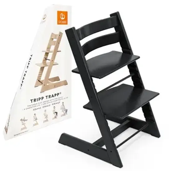 Стульчик для кормления STOKKE Tripp Trapp комплект 4 в 1 (Black)