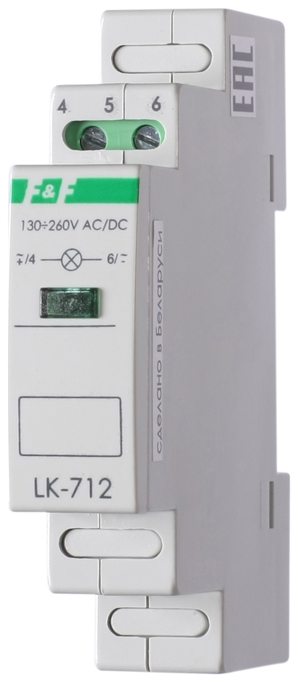 Указатель напряжения (вольтметр) LK-712 1-фазн. 130-260 AC/DC IP20 с сигнализацией F&F