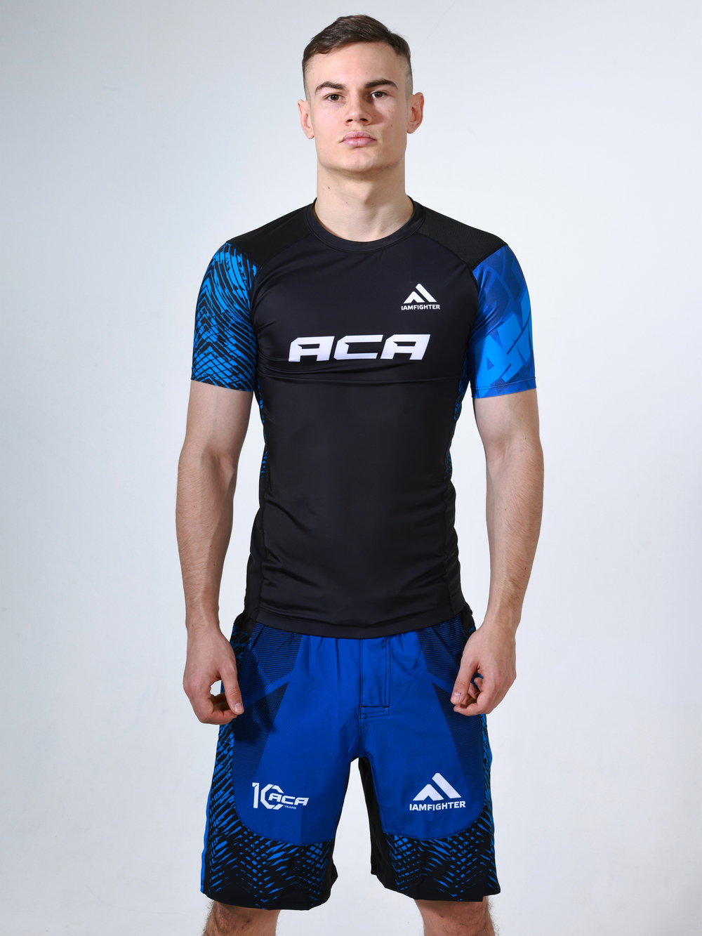 АСА - Рашгард BLUE (короткий рукав)