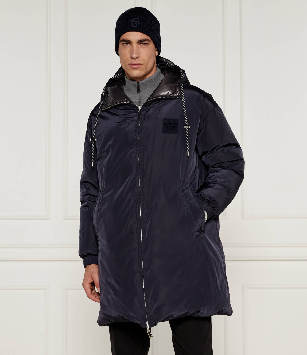 двухсторонняя пуховая куртка giacca piumino Emporio Armani - темно-синий(6L1L83 1NNBZ)