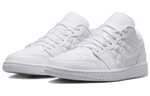 Air Jordan 1 Low Triple White Quilted Women"s