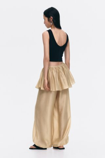 Брюки-баллоны с юбкой — Кремовый - H&M