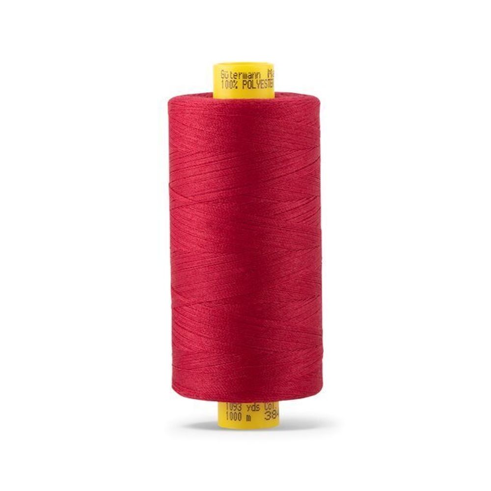 Нитка Gutermann Mara 120 (1000 метров), 1 кат., универсальная | 384 малиновый щербет