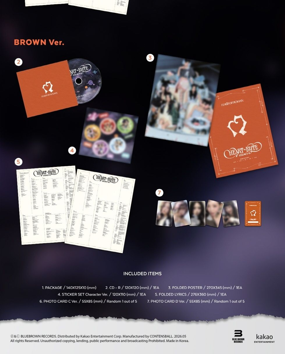(ПРЕДЗАКАЗ) Альбом HEART OF WOMAN -HEART BYTE : LEGACY 1st Album ONE DREAM 2 Version SET