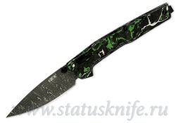 Нож Zero Tolerance Green White CF Vegas Forge Damascus 0117VFWGфотография - 1