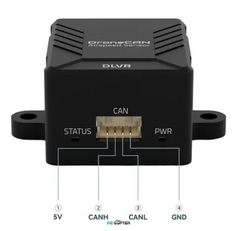 Датчик воздушной скорости Holybro High Precision DroneCAN Airspeed Sensor – DLVR Sensor w/ PT40 Pitot Tube