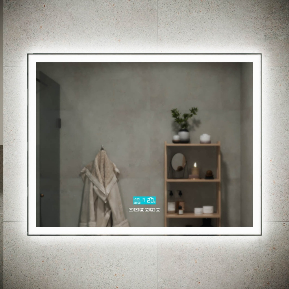 Зеркало для ванной комнаты SANCOS Град (City) 2.0  900x700  c  подсветкой, арт.CI2.900