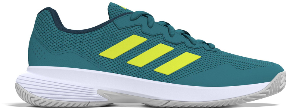 Мужские кроссовки теннисные Adidas GameCourt 2 M - lucid lemon/footwear white