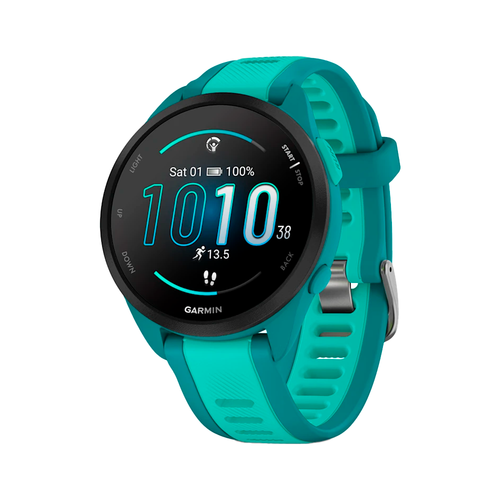 Умные часы Garmin Forerunner 165 Music, 43mm, Turquoise Aqua (010-02863-32)