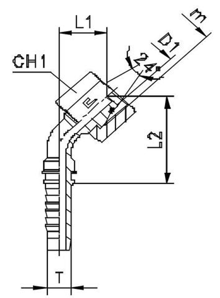 Фитинг DN 20 DKO-S (Г) 30x2 20 (45)