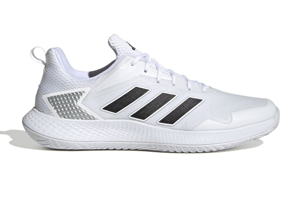Мужские кроссовки теннисные Adidas Defiant Speed - белый, черный, Серебро