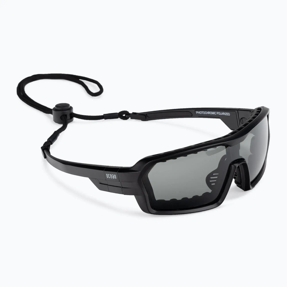 Спортивные очки OCEAN Chameleon Matt Black / Grey Polarized lenses