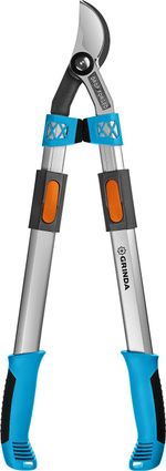 GRINDA F-900T, 650 - 900 мм, кованые лезвия, алюминиевые ручки, телескопический, плоскостной сучкорез, PROLine (424510)