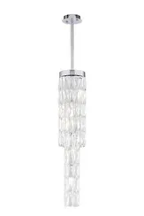 Люстра подвесная NewRgy 2774R/5A CHROME+CLEAR, 5×40 Вт, хромированная и прозрачная