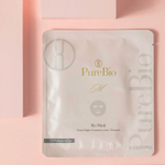 PureBio Антивозрастная биомаска на основе биоцеллюлозы для лица Пьюэ Био-Bio Mask, 30 мл х 4 шт.
