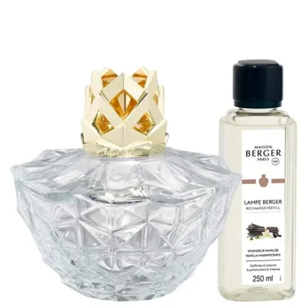 Maison Berger Paris Набор ароматической лампы Kalia Crystal + ароматическое масло Величественный Ваниль. EAN 3127290048257