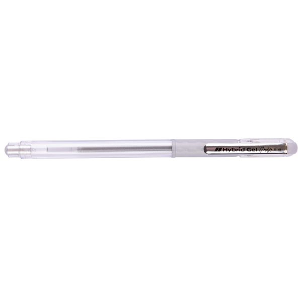 Ручка гелевая Pentel Hybrid gel Grip Metallic, K118-Z серебристый стержень