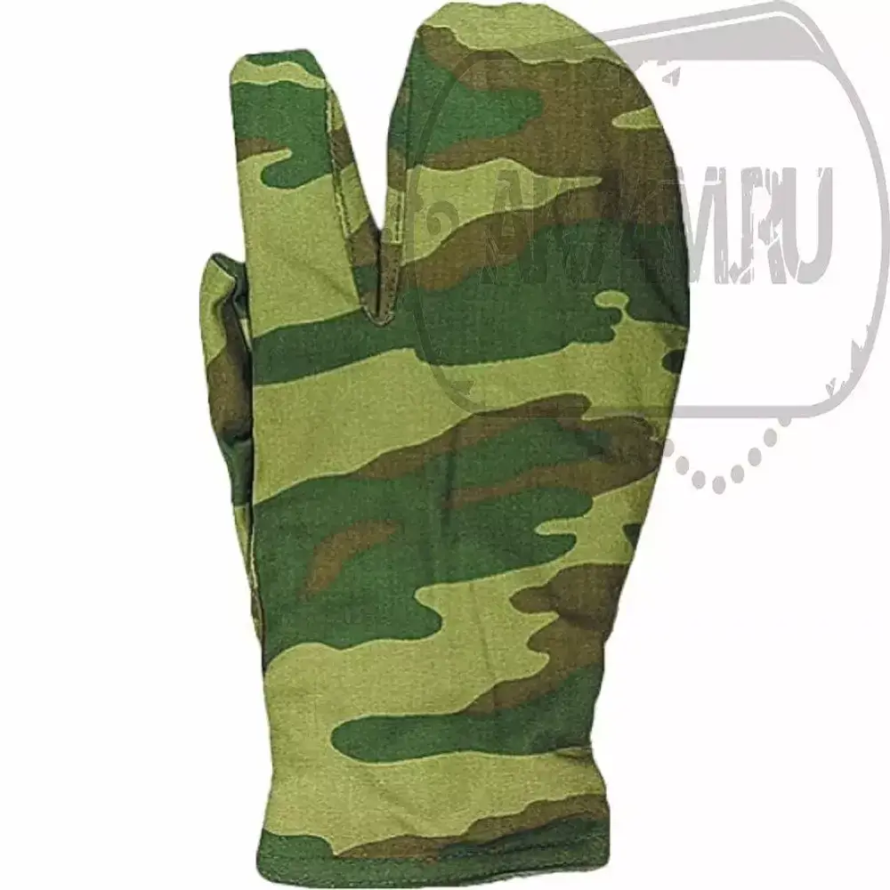 Рукавицы трехпалые армейские камуфлированные СА