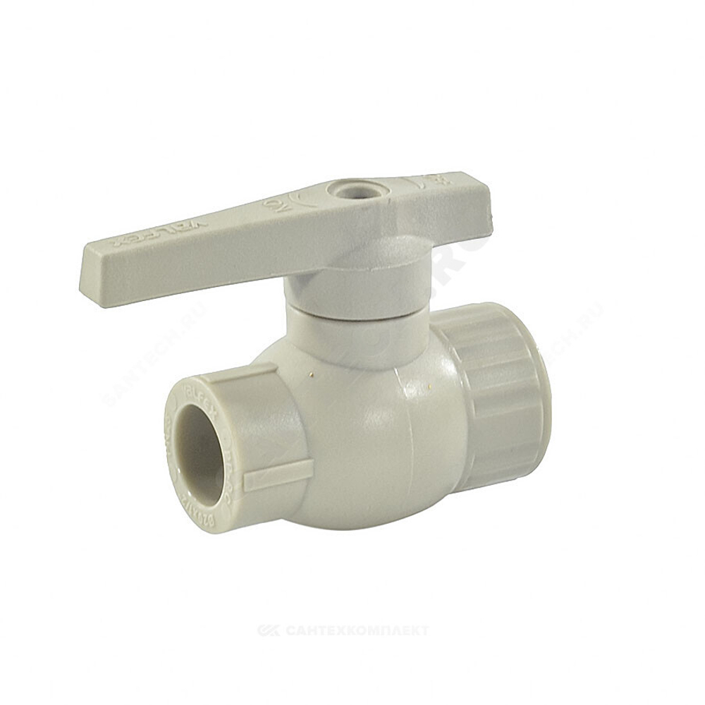 Кран шаровой PP-R серый Дн 32х1" ВР VALFEX 10144132Г