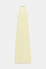 ДЛИННОЕ ПЛАТЬЕ С ХАЛТЕРОМ И ДЕТАЛЬЮ — ZARA