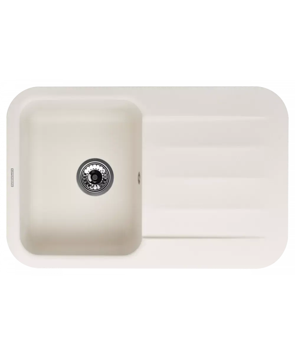 Кухонная мойка Kuppersberg LIRA 1B1D WHITE фото 