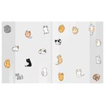 Обложки "CATS" для тетрадей и дневников, КОМПЛЕКТ 10 шт., ПЛОТНЫЕ, 210х350 мм, 110 мкм, FUNSTER (ФАНСТЕР), 274085