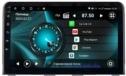 Магнитола для Hyundai Sonata 2017-2019 - Vaycar VA23-1054 на Android 13, Быстрая, 4G SIM-слот