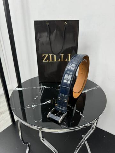 Ремень Zilli из кожи крокодила
