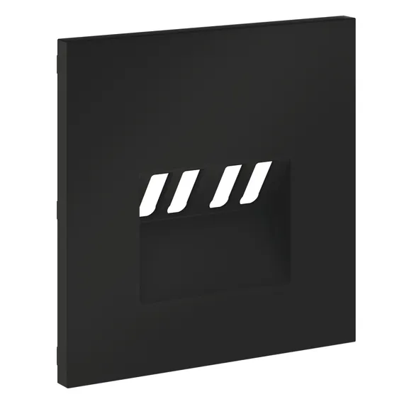 Накладка для розетки акустической 4-местной Voltum S70 Черный матовый VLS001508