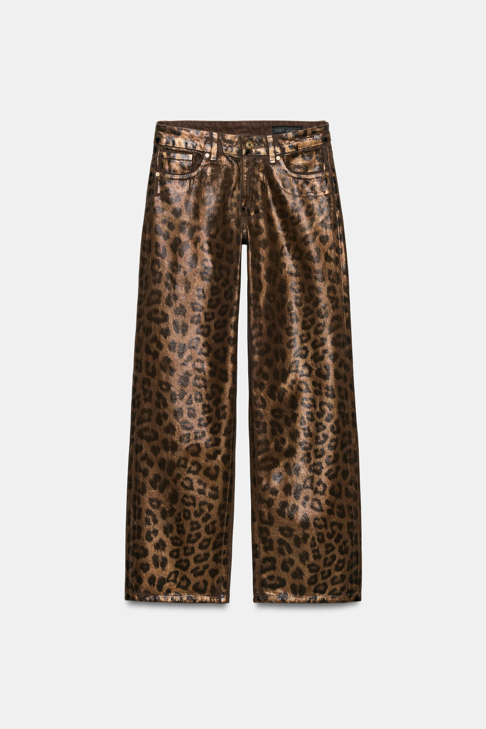 ДЖИНСЫ Z1975 STRAIGHT СО СРЕДНЕЙ ПОСАДКОЙ И АНИМАЛИСТИЧЕСКИМ ПРИНТОМ — ZARA